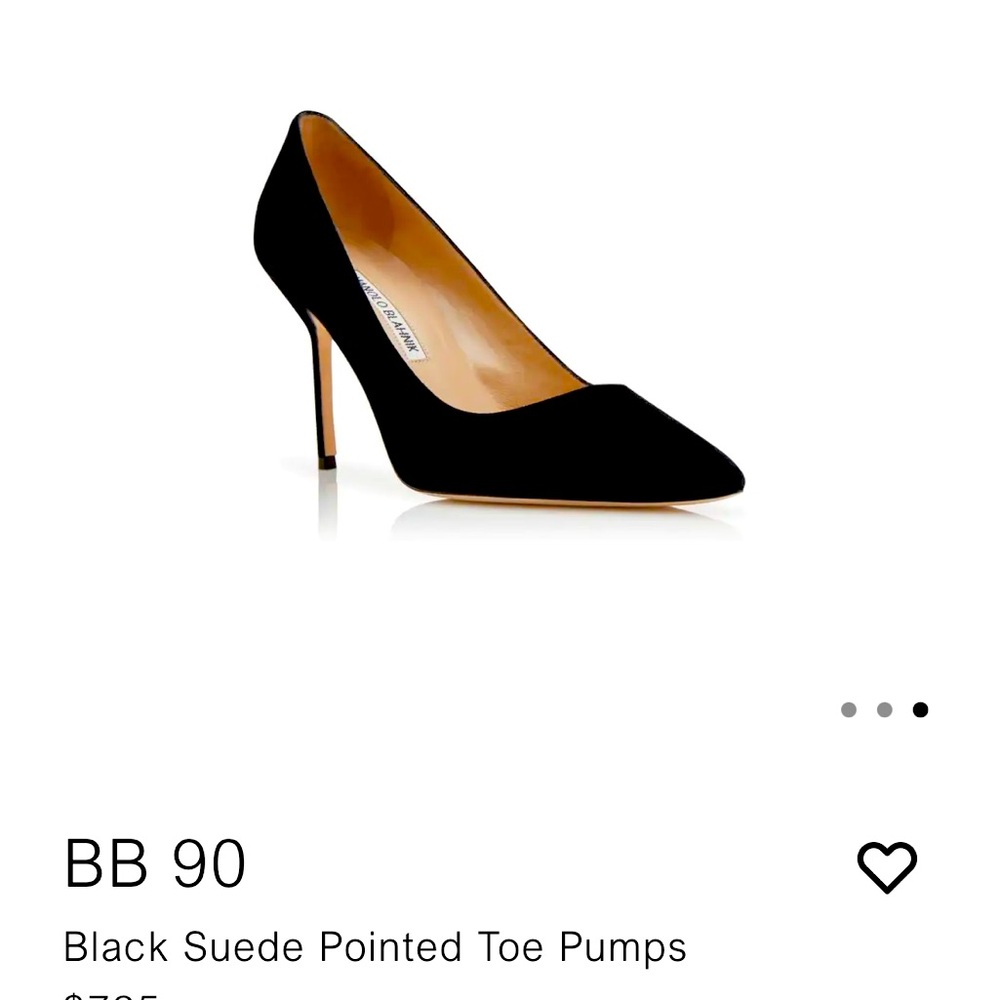 Manolo Blahnik BB black suede 7.5